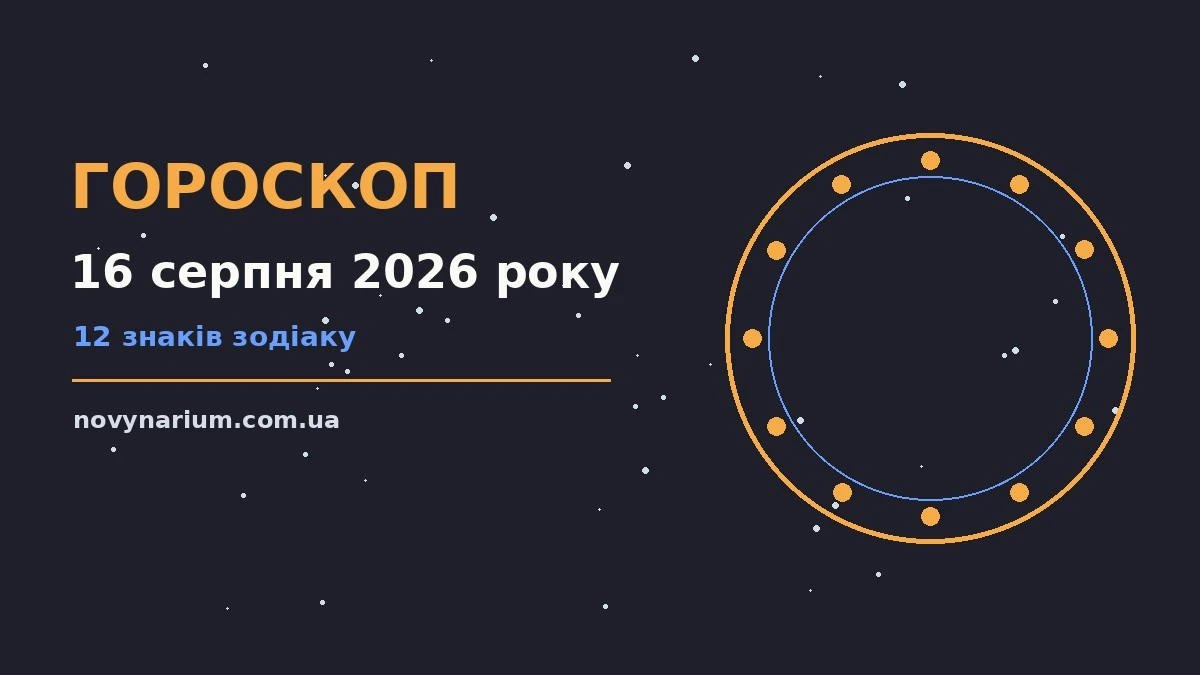 Гороскоп на 16 серпня 2026 року: важливі сигнали дня для впевненого початку дня