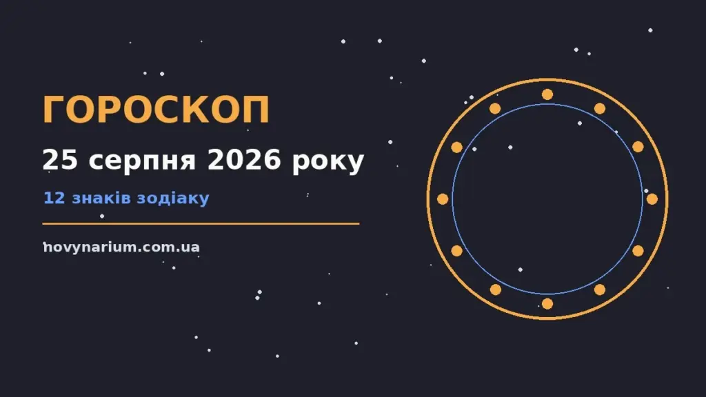 Гороскоп на 25 серпня 2026 року: важливі сигнали дня для впевненого початку дня